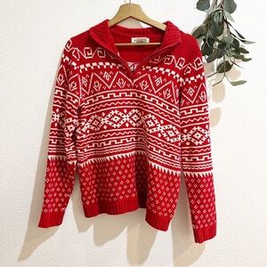 White Stag- Christmas Knit Quarter Zip- Size 4/6